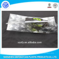 Transparente Seitenfalte bedruckte flache offene Packtasche